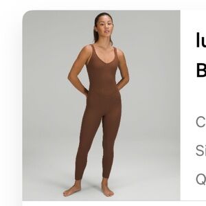 Lululemon align ribbed bodysuit 25”